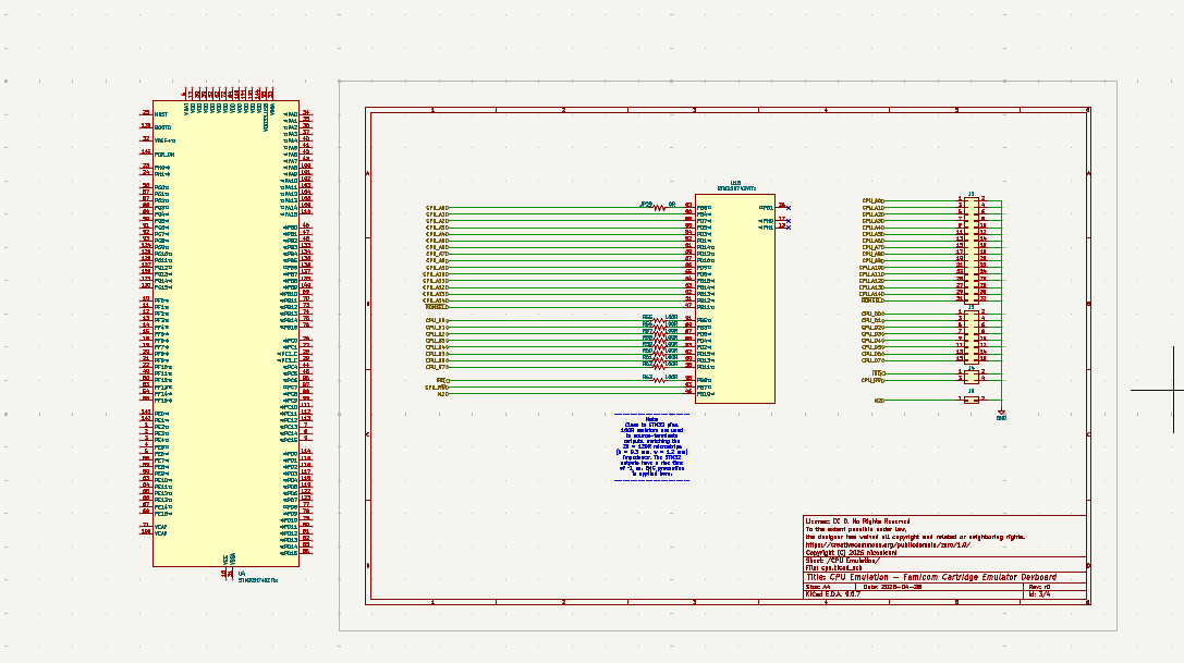 An LQFN-144 microcontroller component symbol, larger than the rest of the drawing sheet.
