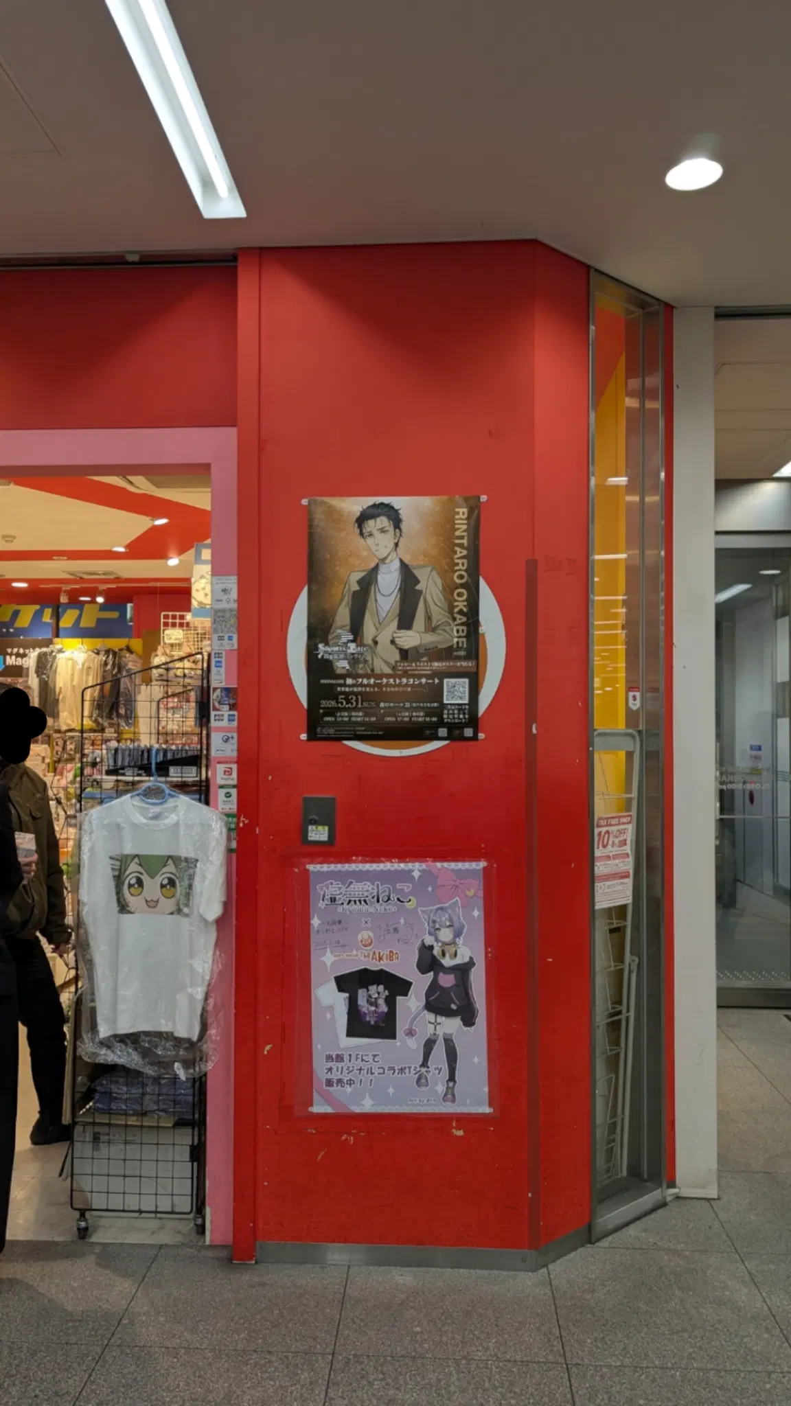 A photo of a Steins;gate poster in Akihabara Japan.